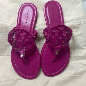 COPY - NWOB Authentic Tory Burch Classic Miller Fuschia Pink Sz 5.5 Dust Bag I